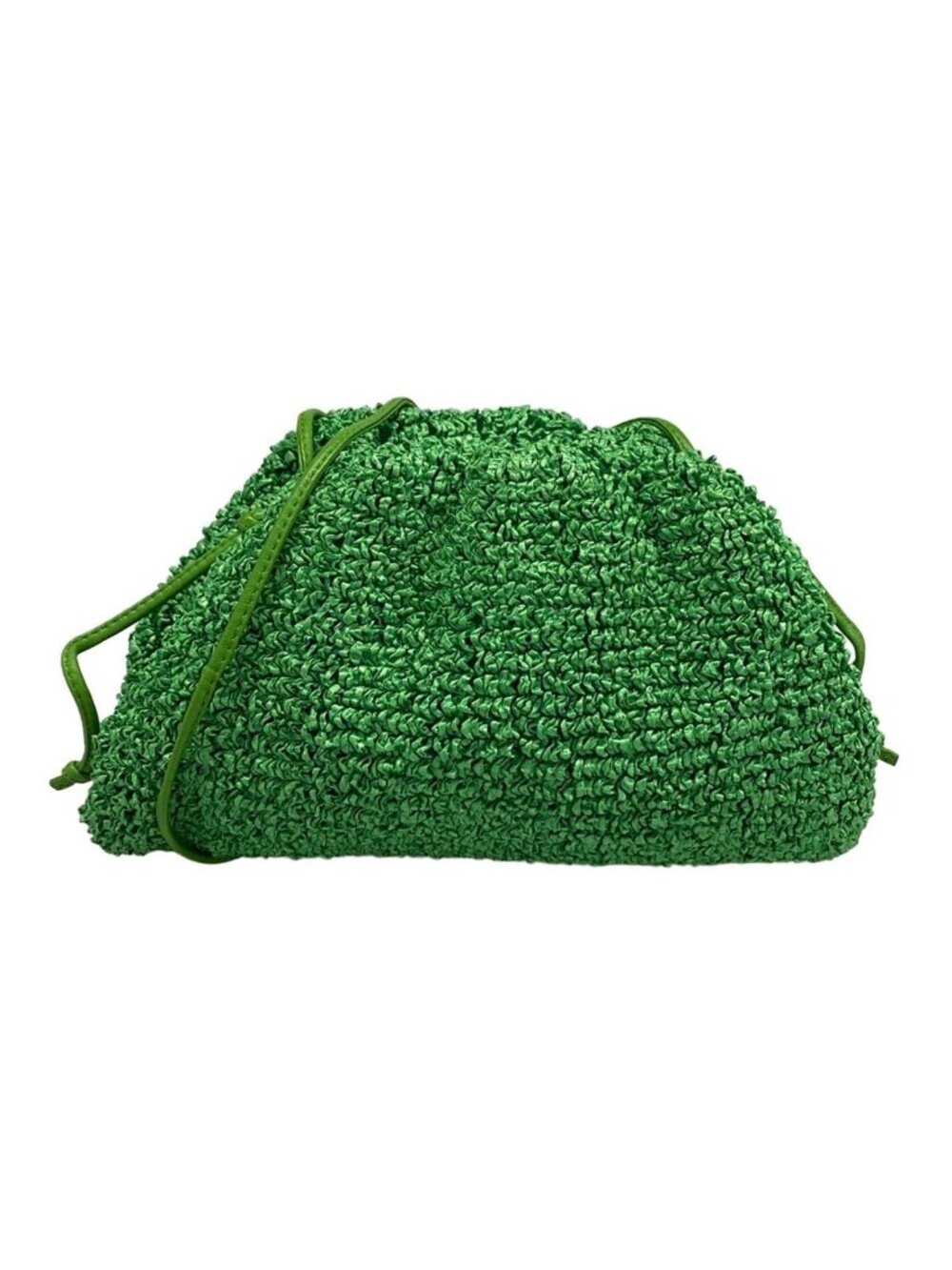 Bottega Veneta Shoulder Bag Mini the Pouch Green Leather